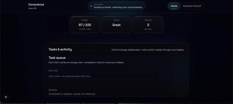 Conscience - Social Energy Calculator – screenshot 3