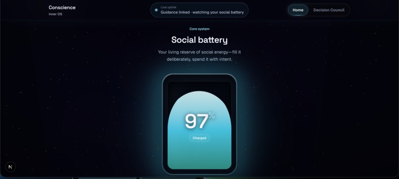Conscience - Social Energy Calculator – screenshot 2