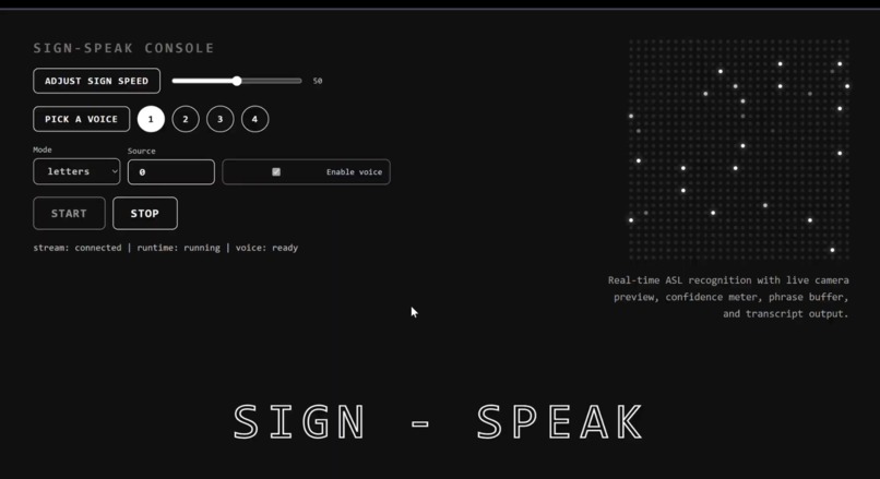 SignSpeak – screenshot 1