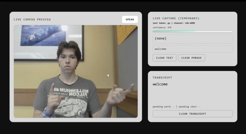 SignSpeak – screenshot 2