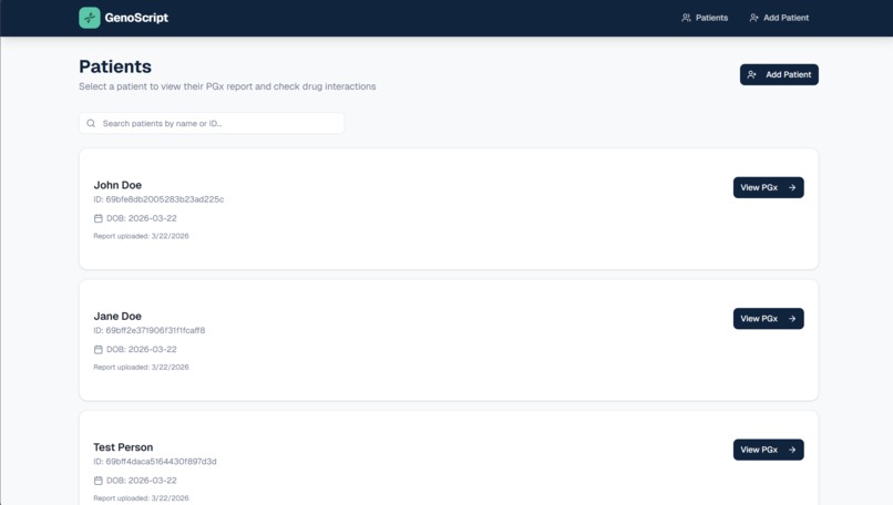 GenoScript – screenshot 2