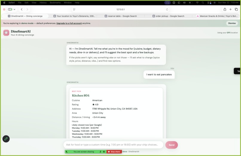 DineSmartAI – screenshot 2