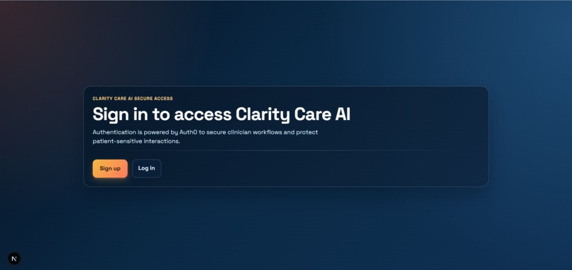 ClarityCare AI – screenshot 1