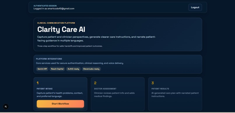 ClarityCare AI – screenshot 2
