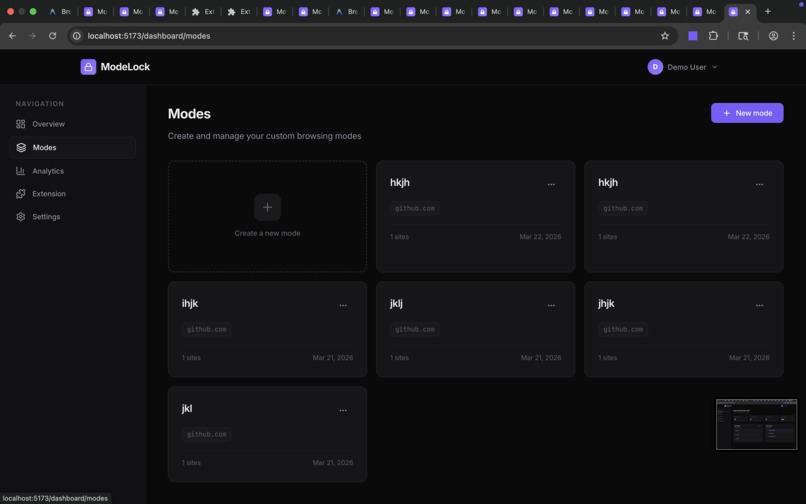 ModeLock – screenshot 2