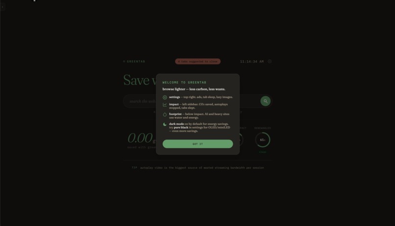 greentab – screenshot 1