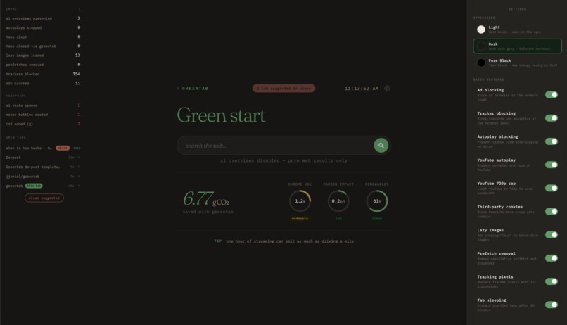 greentab – screenshot 3