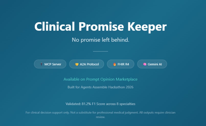 Clinical Promise Keeper – screenshot 2