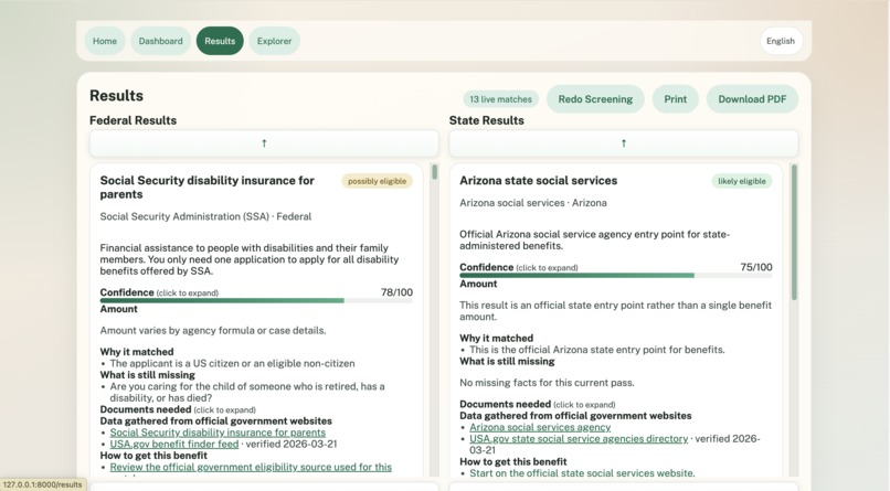 Benefits Digger – screenshot 2