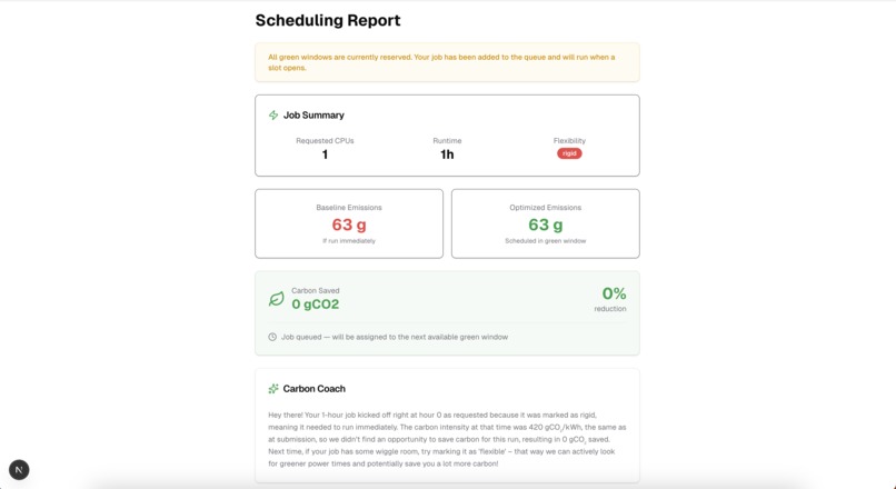 Carbon Efficient Computing – screenshot 3