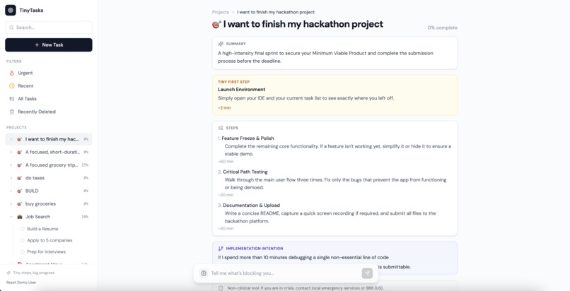 TinyTasks - Team 41 – screenshot 3