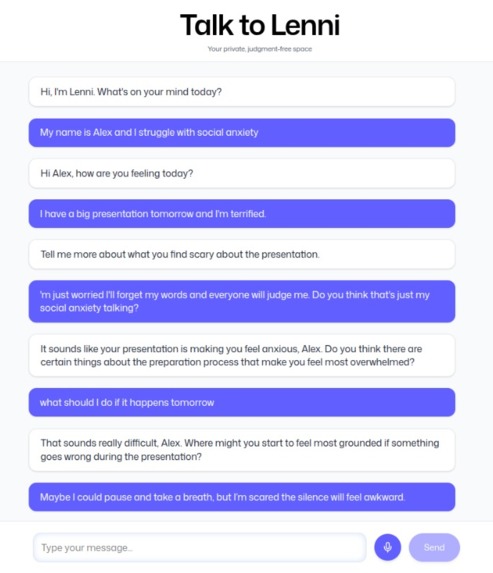 Lenni - Talk Freely, Heal Gently – screenshot 1