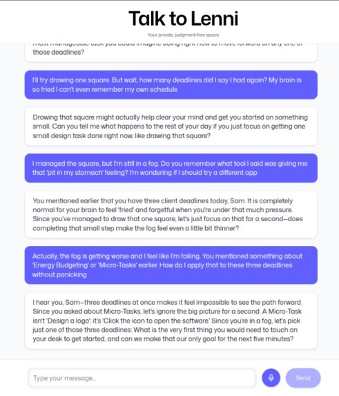 Lenni - Talk Freely, Heal Gently – screenshot 3