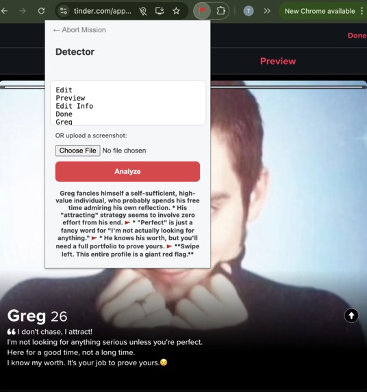 Red Flag Detector - Group #11 – screenshot 4