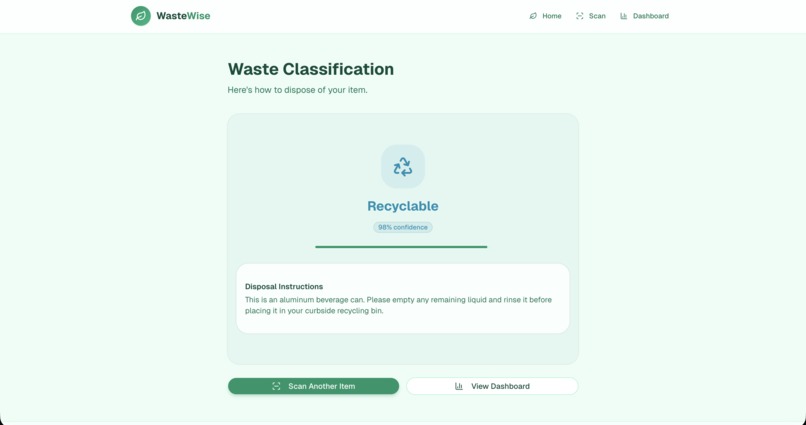 WasteWise (Table 38) – screenshot 2
