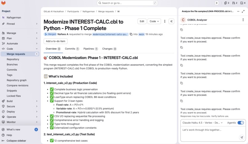 COBOL Compass - Legacy Code Modernization Agent – screenshot 6