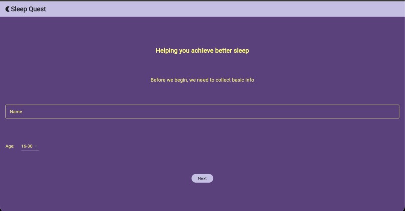 SleepQuest. How’s your sleep? Table 43 – screenshot 1