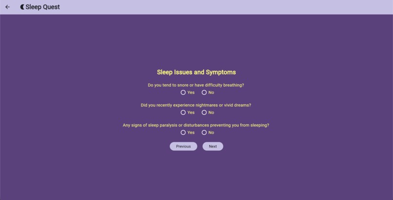 SleepQuest. How’s your sleep? Table 43 – screenshot 3