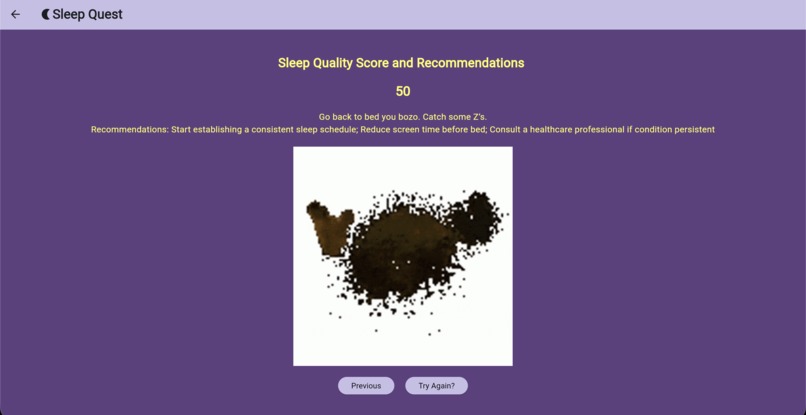 SleepQuest. How’s your sleep? Table 43 – screenshot 5