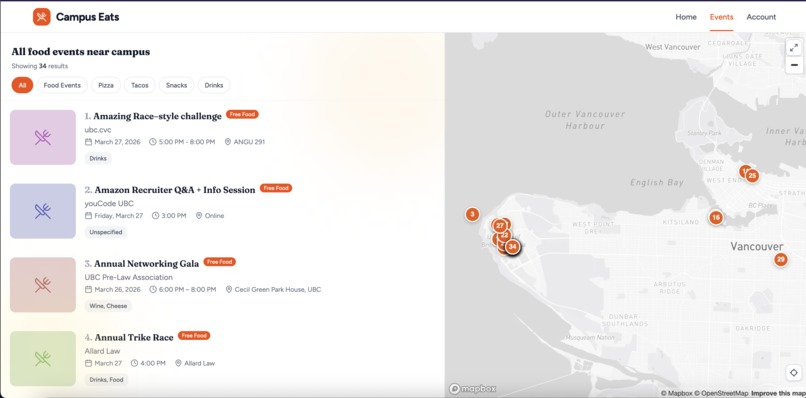 CampusEats – screenshot 1