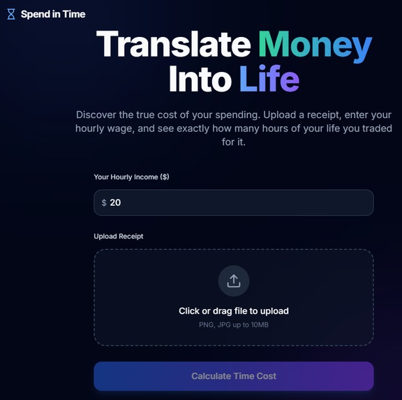 SpendInTime AI translator – screenshot 1