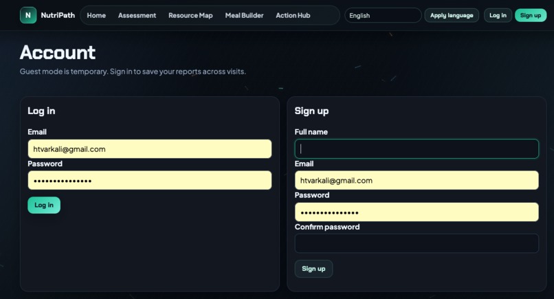 NutriPath – screenshot 1