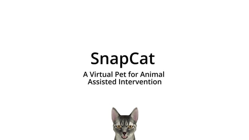 SnapCat: A Virtual Pet for Animal Assisted Intervention – screenshot 1