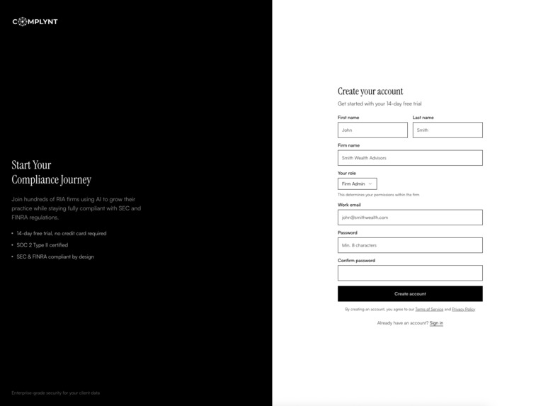 COMPLYNT – screenshot 3