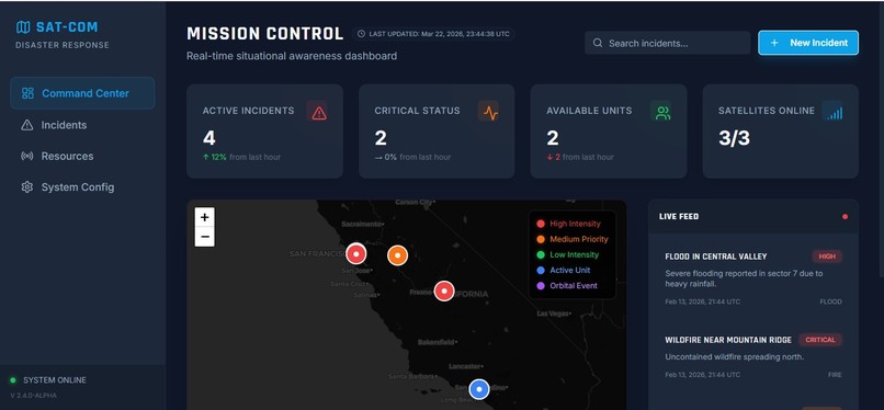 SAT-COM Disaster Response – screenshot 1