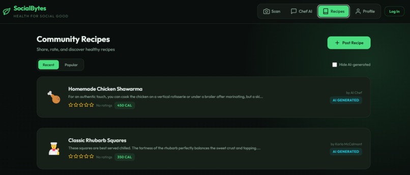 Nutri-Social – screenshot 3