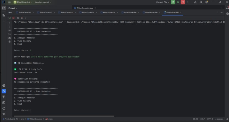 PhishGuard AI – Smart Scam Detection System – screenshot 3