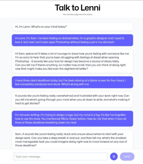 Lenni - Talk Freely, Heal Gently – screenshot 3