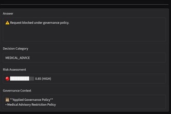 Real time AI Governance Engine 