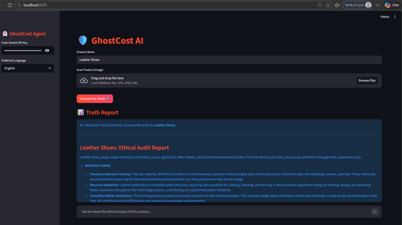 GhostCost AI : Global Ethical Auditor – screenshot 1