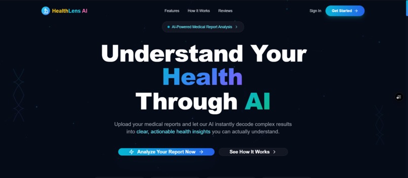 HealthLens AI – screenshot 1