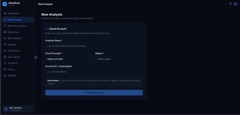 cloud-cost-pulse – screenshot 1