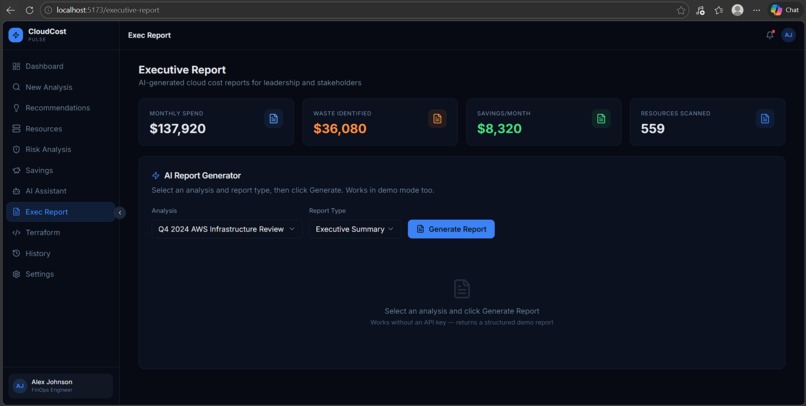 cloud-cost-pulse – screenshot 4