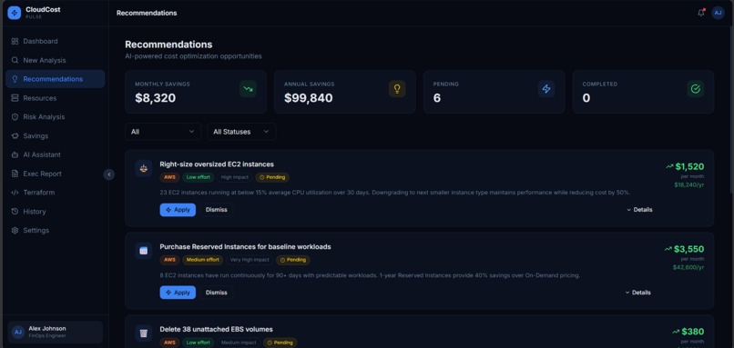 cloud-cost-pulse – screenshot 11