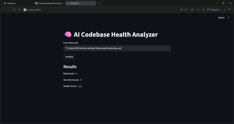 ai-code-analyzer – screenshot 1