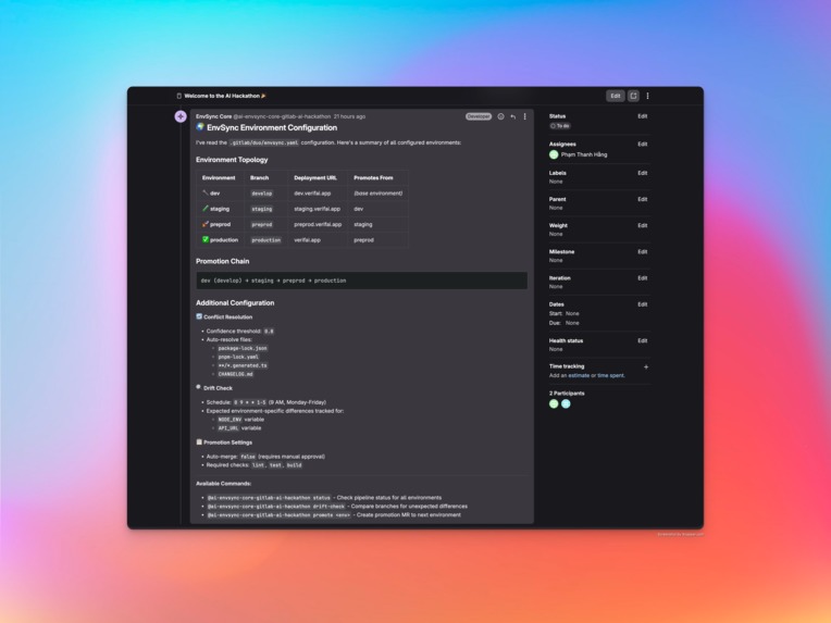 EnvSync – screenshot 1
