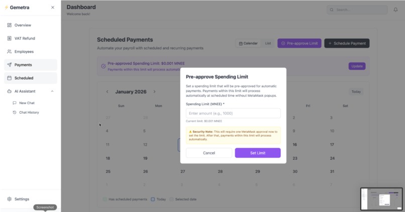 Gemetra-MNEE: Smart Financial Infrastructure Platform – screenshot 9