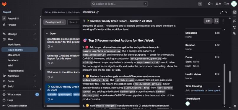 CARBIDE — Carbon-Aware Intelligent Developer Environment – screenshot 12