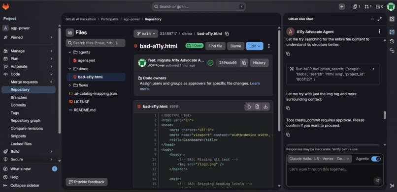 A11y Advocate: The Autonomous Inclusion Agent – screenshot 1