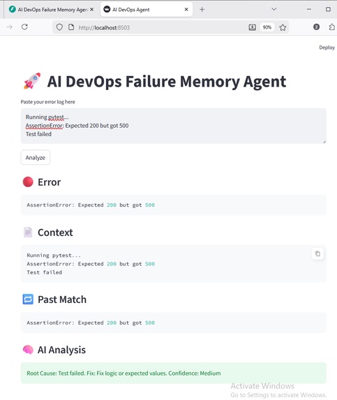 AI_DevOps_Failure_MemoryAgent – screenshot 2