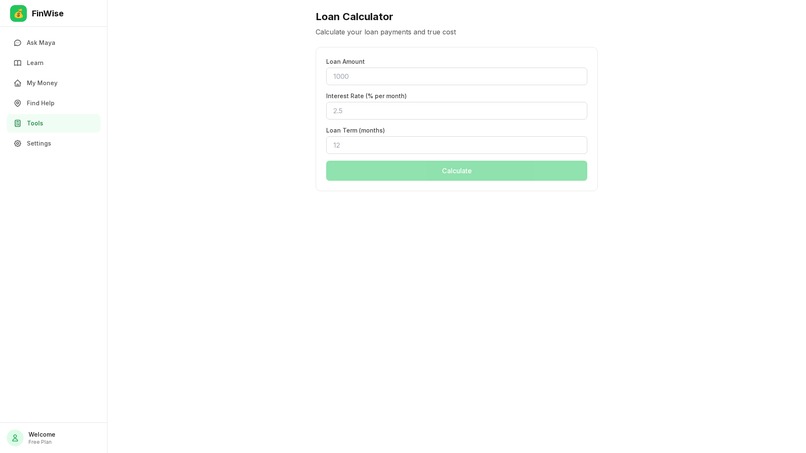 FinWise — AI Financial Coach for Emerging Markets – screenshot 3