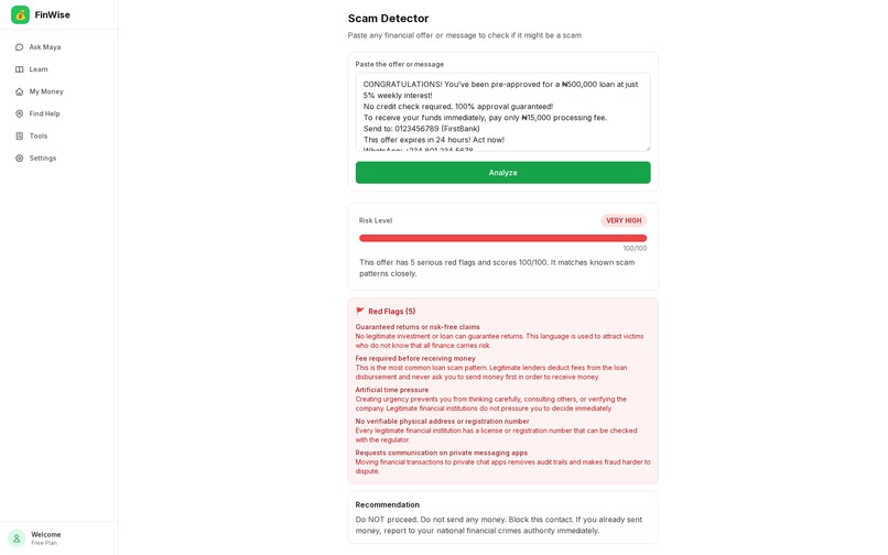 FinWise — AI Financial Coach for Emerging Markets – screenshot 8