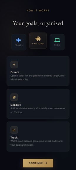 Vault — Smart Savings with AI Coaching – screenshot 2