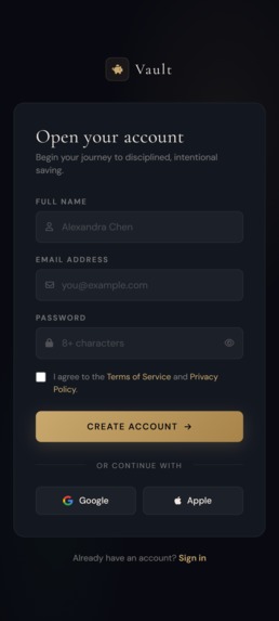 Vault — Smart Savings with AI Coaching – screenshot 4