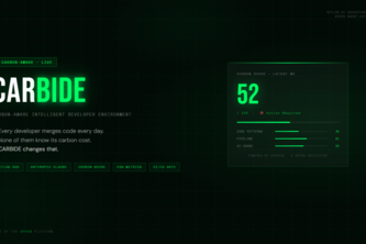 CARBIDE — Carbon-Aware Intelligent Developer Environment