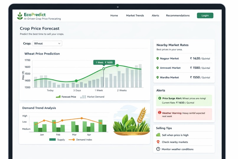 AI-Powered Crop Price & Demand Forecasting System – screenshot 1